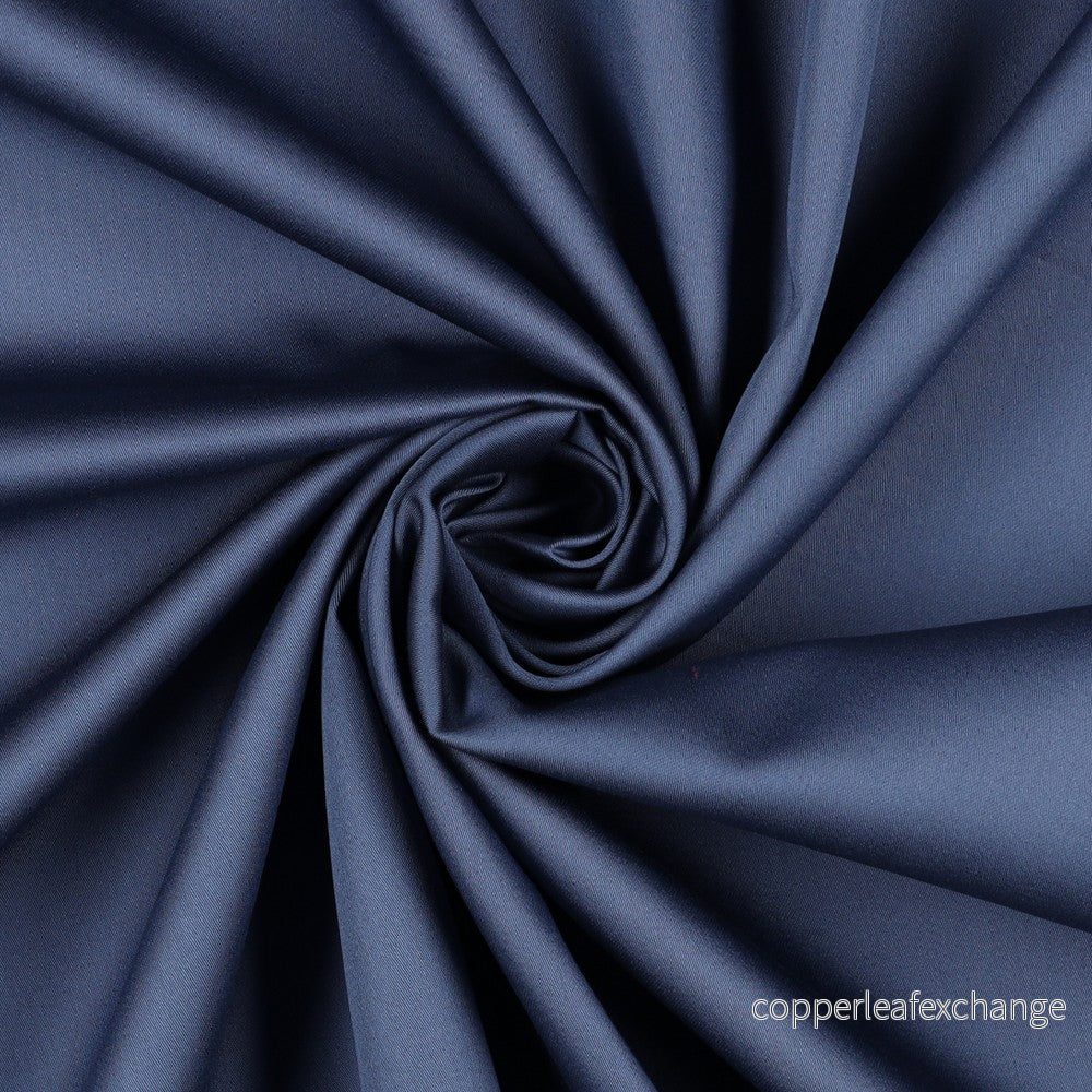 Cotton satin – Fine Luster, Soft – Midnight Blue – 029