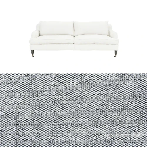 Klädsel till soffa Fogia Edward 2.5 sits svängd Tyg Bergamo