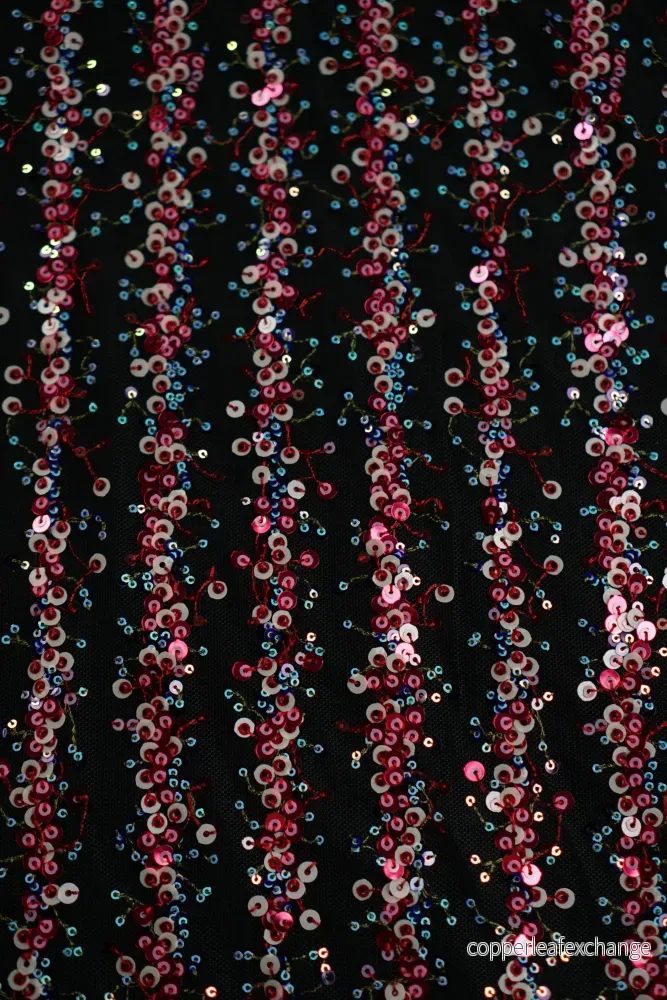 Sequins – Stretch – Pink, Blue Sequins – Stretch – Pink, Blue