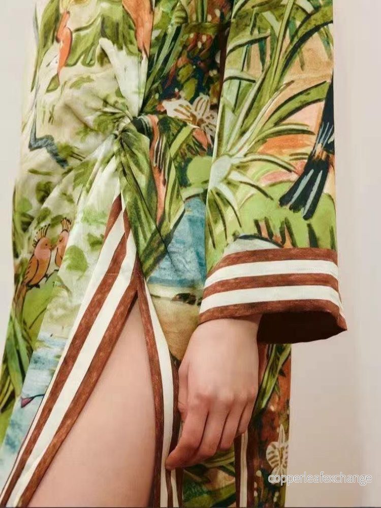 Luxe Safari Dress Brun/Grön - Bild 2