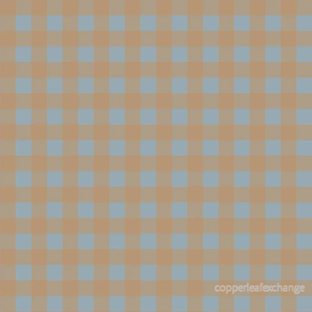 Check Minimini Brown/Blue tapet – Dekornik