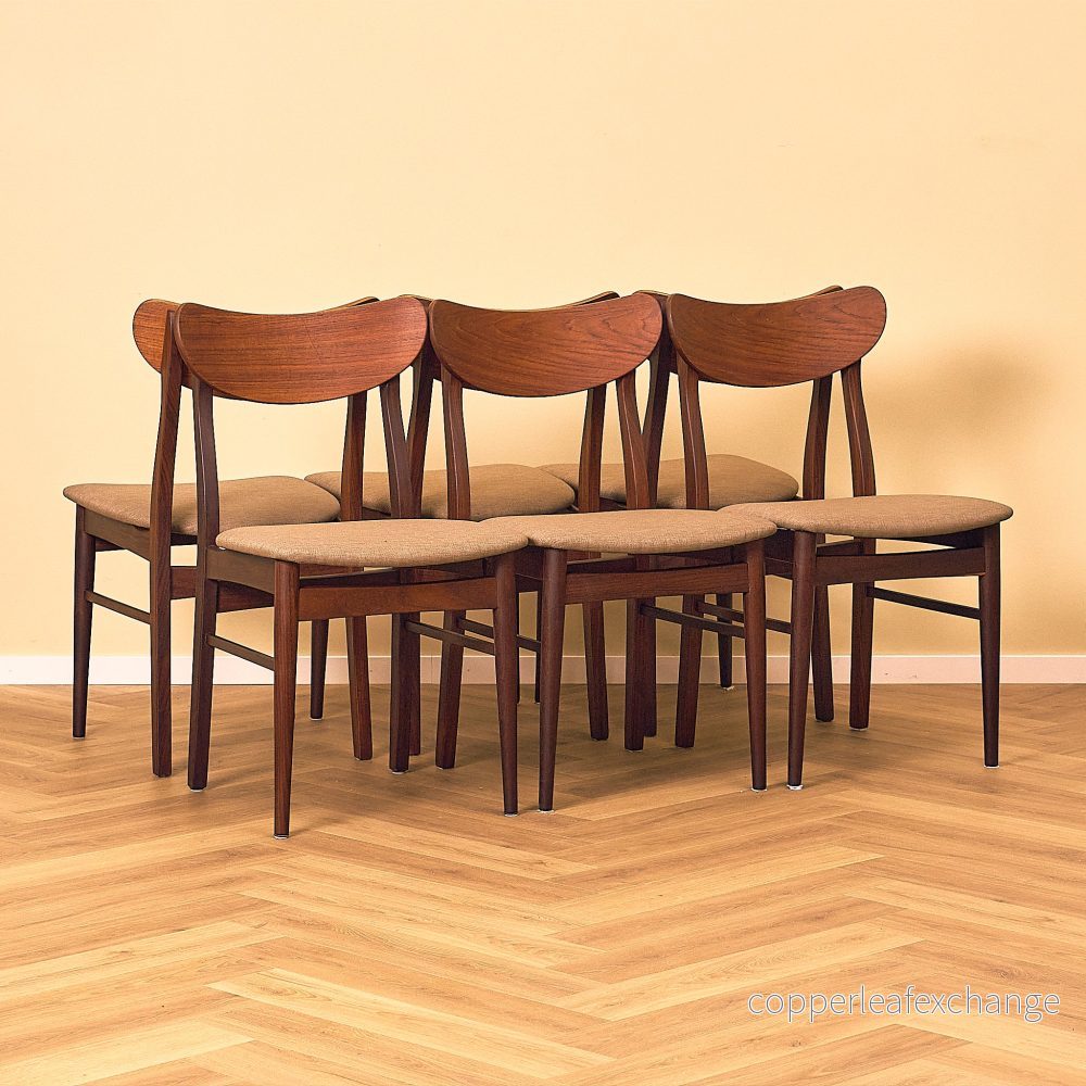 Danish Dark Teak and Walnut Dining Chair