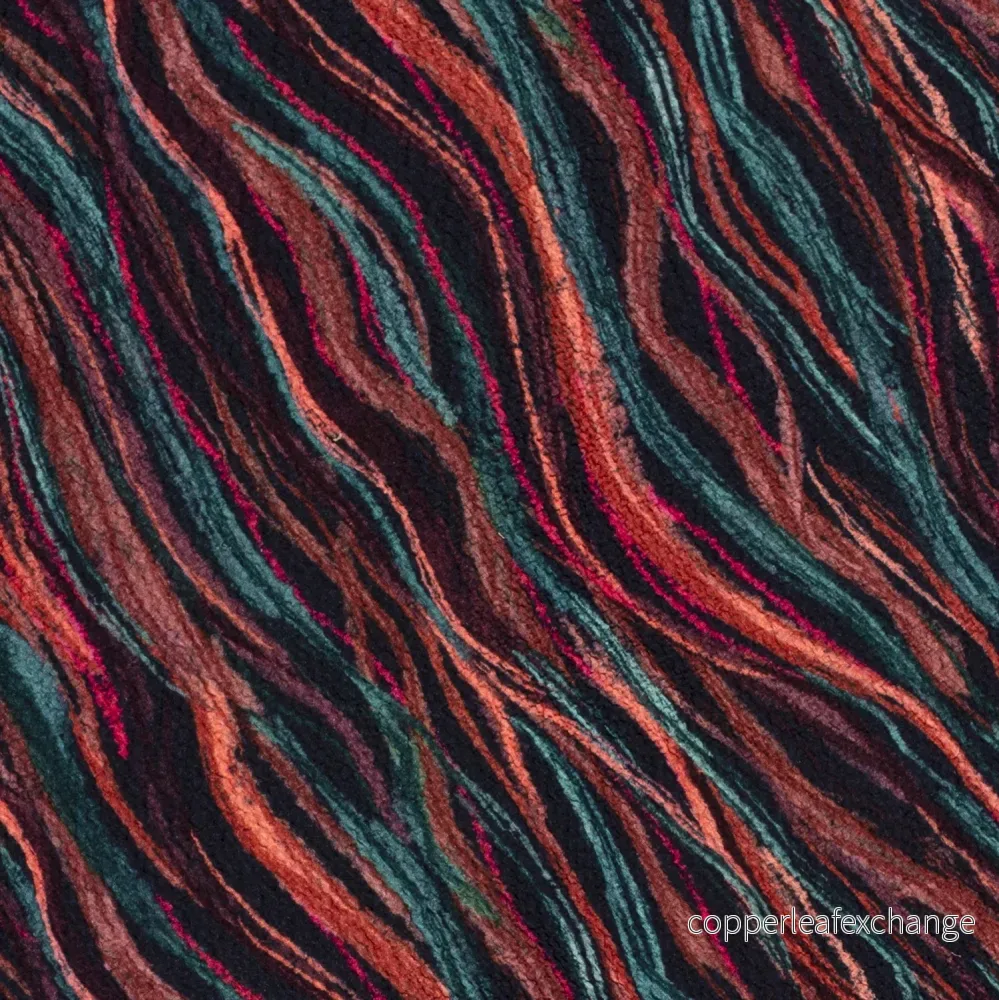 Bubbly Viscose Diagonal Stripe Red and Blue Bubbly Viscose Diagonal Stripe Red and Blue