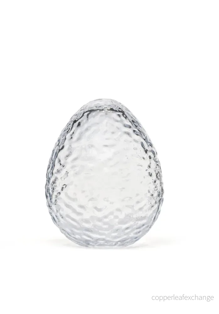 Gry påskägg i glas 16 cm
