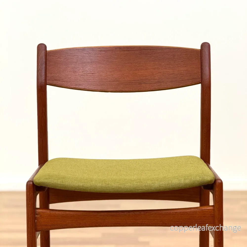 Set med 6 matstolar i teak av Erik Kirkegaard, 1950-60-tal, Danmark - Bild 2