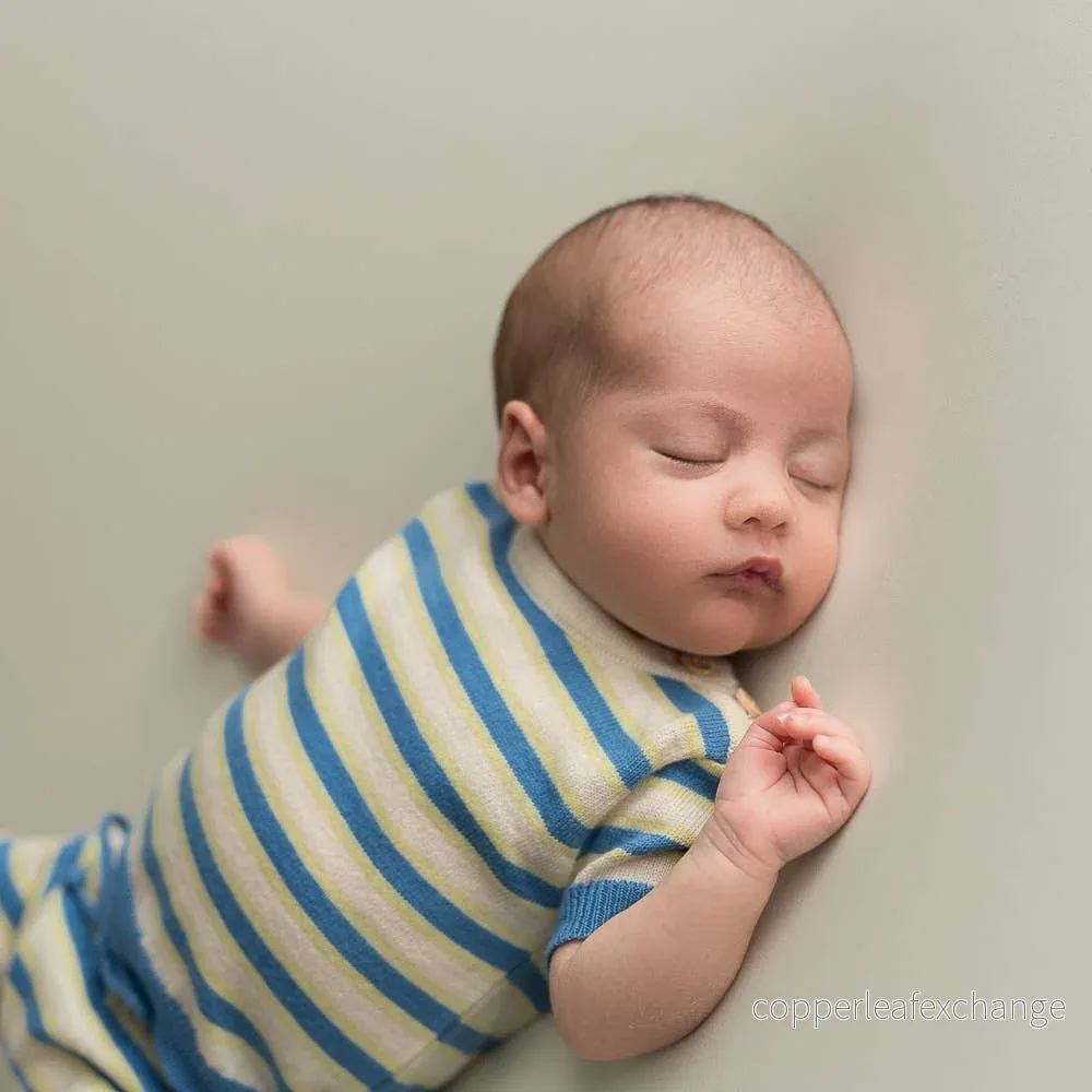Babyset Royal Blue i ekologisk bomull | Micu Micu - Bild 2
