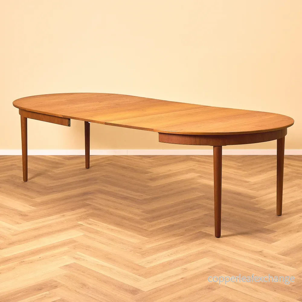 Danskt runt matbord i teak - Bild 2