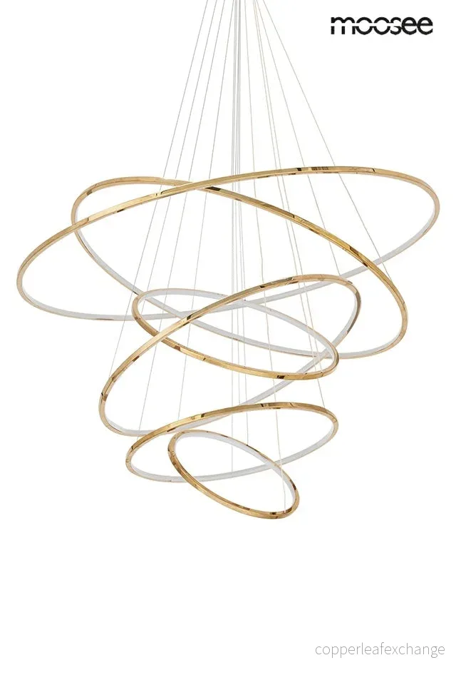 Taklampa MOOSEE - RING SLIM XL, guld - Bild 2