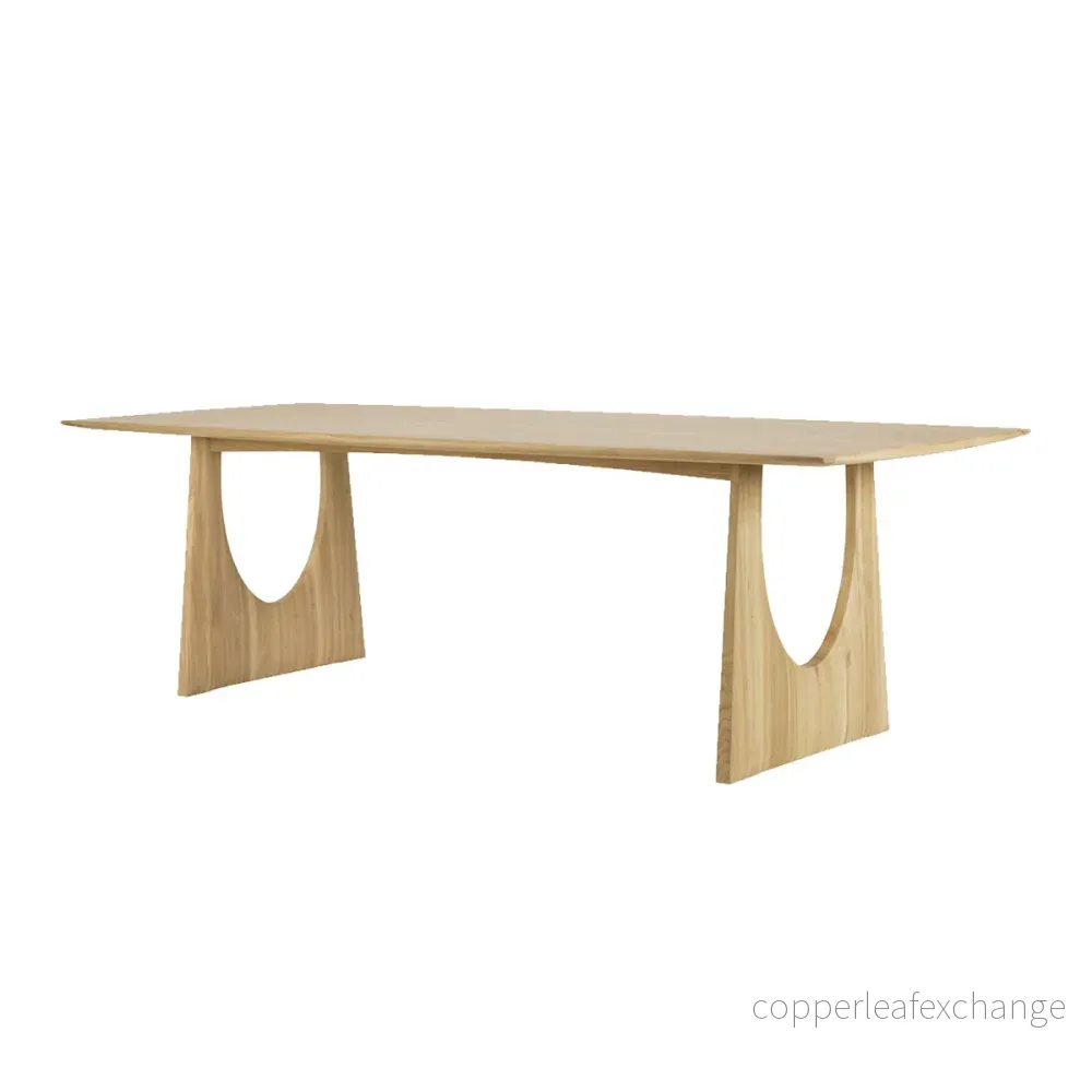 Matbord Geometric, Massiv Oljad Ek - Bild 2