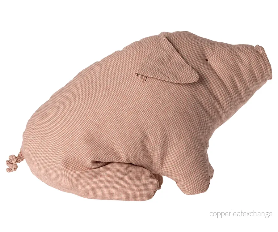 Maileg – Gris bamse gosedjur rosa / rutig, polly pork large Maileg – Gris bamse gosedjur rosa / rutig, polly pork large