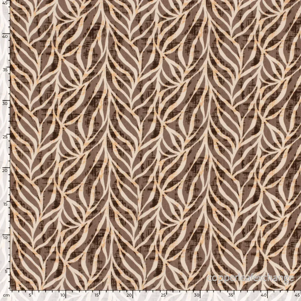 Patterned - Cotton - Viscose - Organza Pattern - Brown - 054 - Bild 3