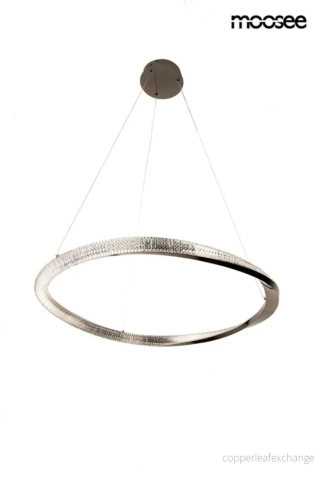 Taklampa MOOSEE - ANILLO 80 svart / krom - Bild 2