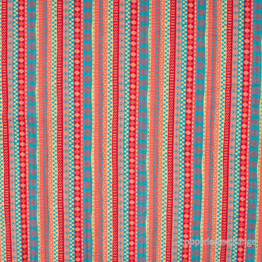 Cotton – Patterned – Stripes – Soft – Red – 20.145