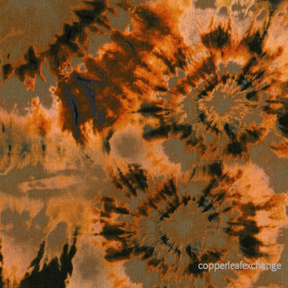 Patterned Viscose – Crepe – Batik – Taupe