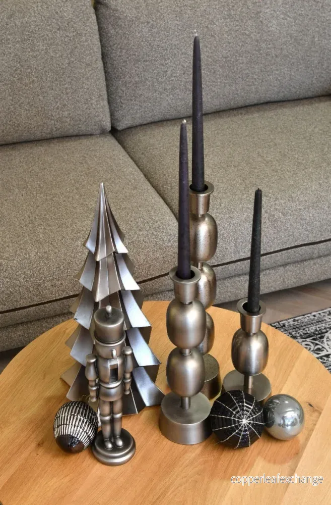 Ljusstake Fancy Art Vinrage Järn m 10x10x34cm - Bild 2