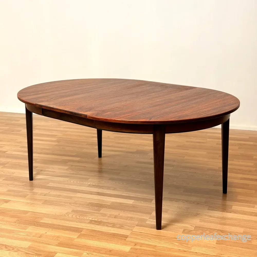 Dansk runt matbord 'modell nr. 55' med 1 förlängning av Omann Jun A/S - Bild 2