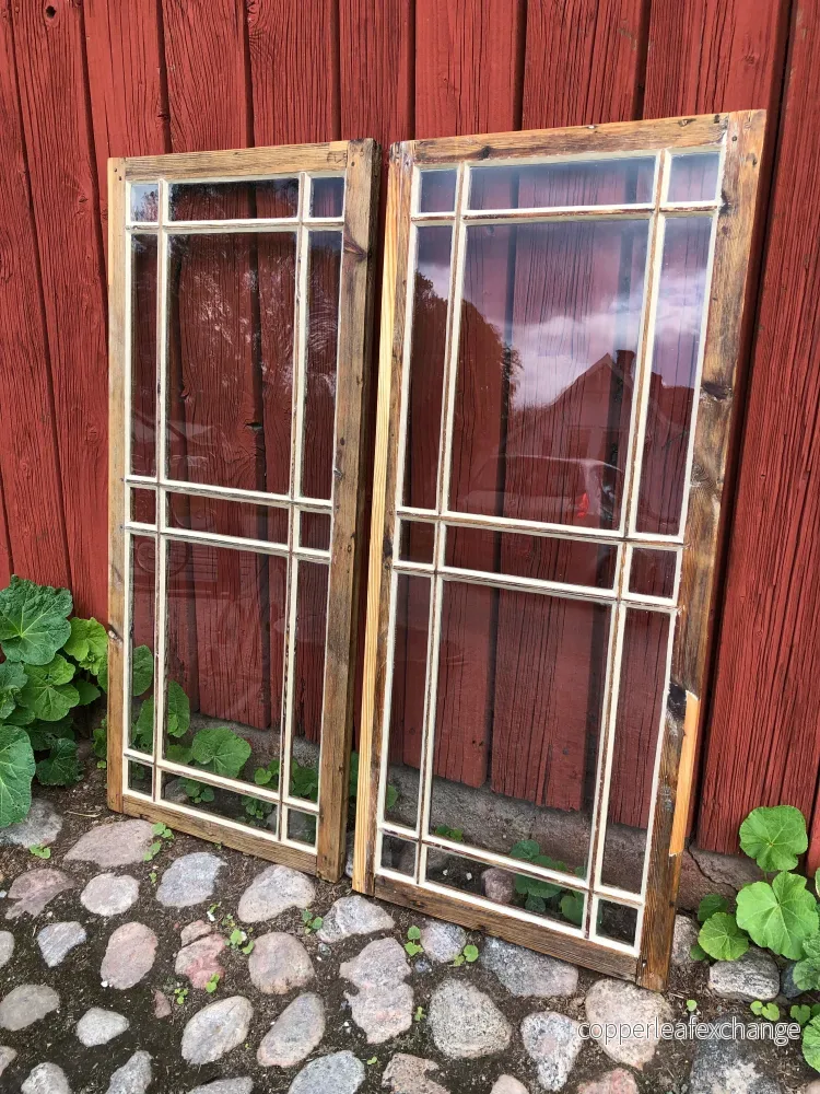 1 par verandafönster 47,5×109,5 1 par verandafönster 47,5×109,5