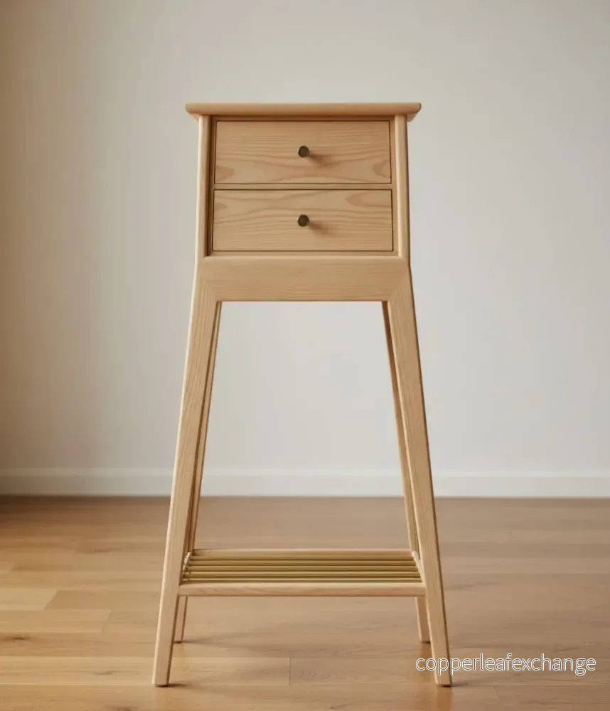 Sidobord/Nattduksbord "Elegans" i Massiv Furu - Bild 2
