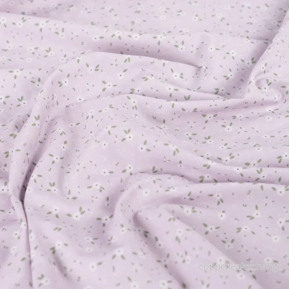 Patterned – Cotton Poplin – Flowers – Purple – 43.410 Patterned – Cotton Poplin – Flowers – Purple – 43.410