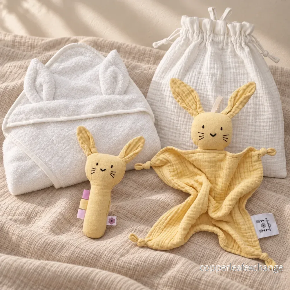 Ekologisk presentbox nyfödd – Rabbit Sun Yellow