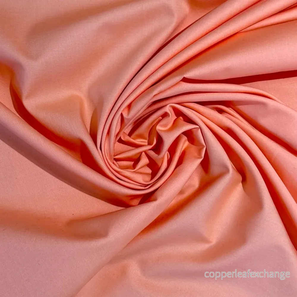 Italian Crisp Cotton Poplin Apricot