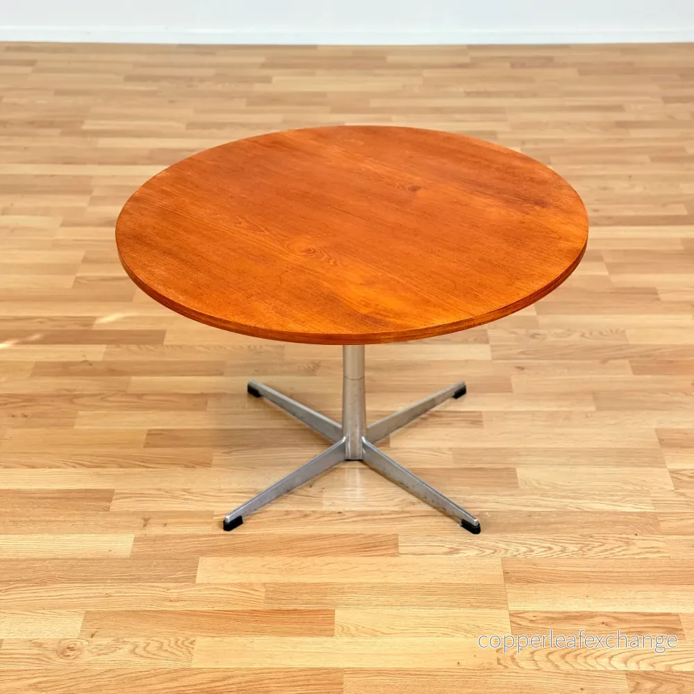 Dansk runt soffbord i teak - Bild 2