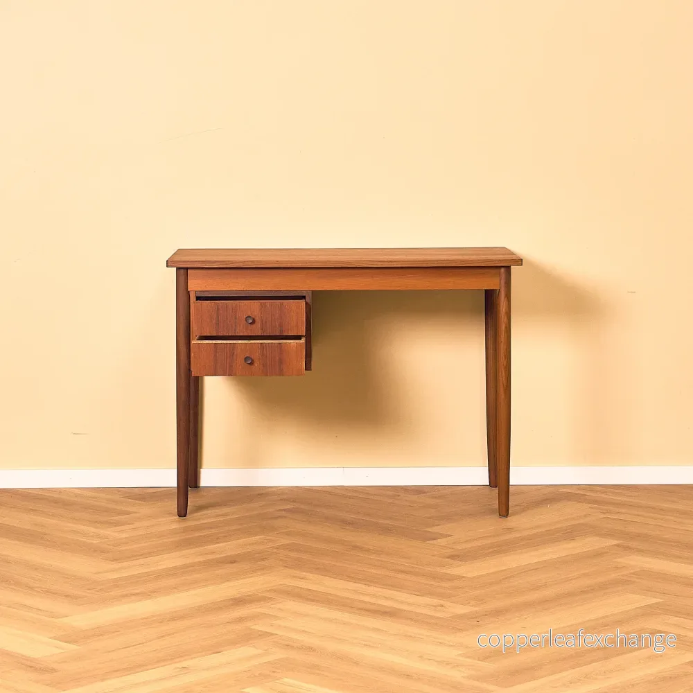Danskt skrivbord i teak och valnöt - Bild 2