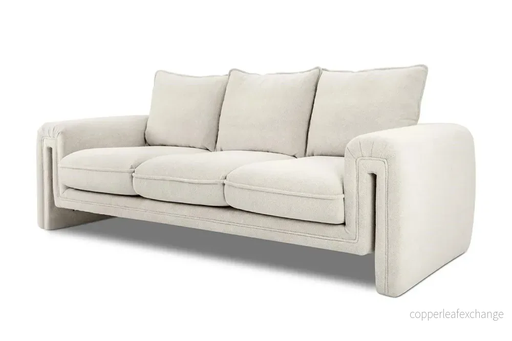 Soffa - KELLY 3-SITS, beige - Bild 2