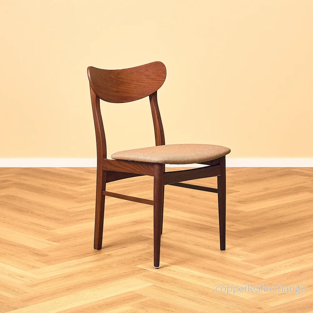 Danish Dark Teak and Walnut Dining Chair - Bild 2