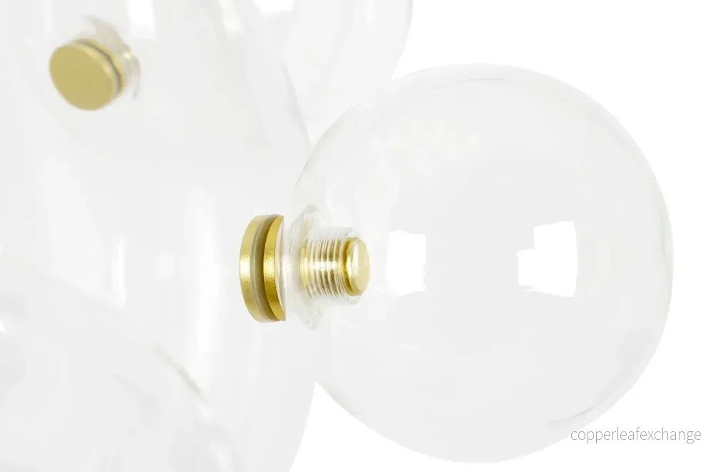 MOOSEE taklampa CAPRI LINE 5 guld - 300 LED, aluminium, glas - Bild 2