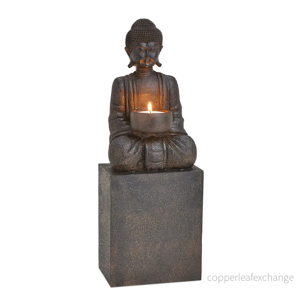 Buddha värmeljus på sockel - Bild 2