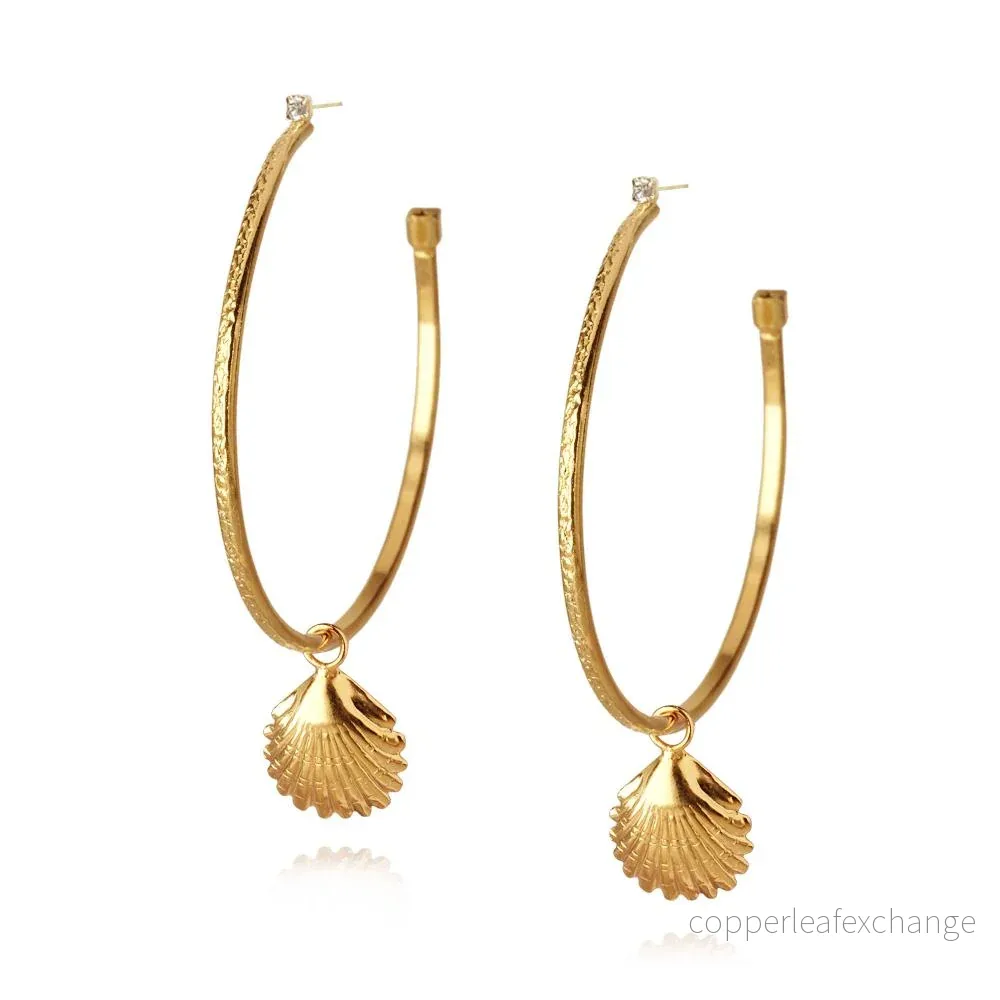 SHELL LOOPS GOLD METAL
