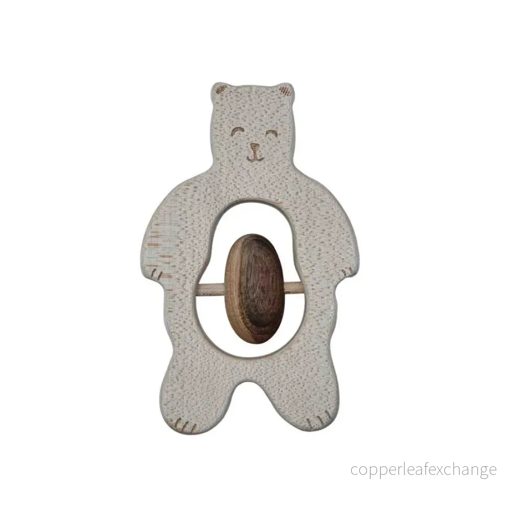 Wooden Story träskallra & bitring – teddy