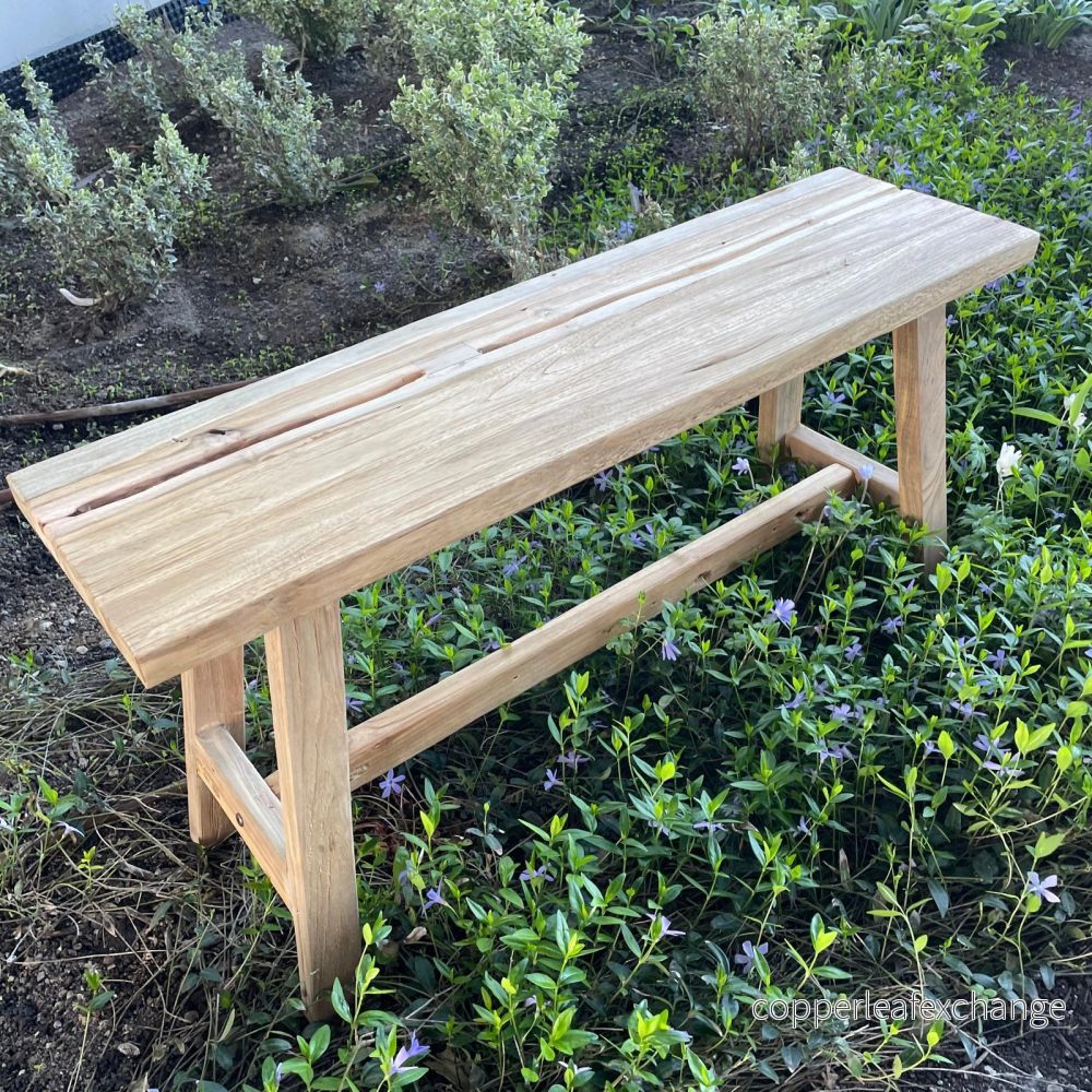 RANCH Bänk i Återvunnet Teak – Stilren Träbänk 50-120cm - Bild 3