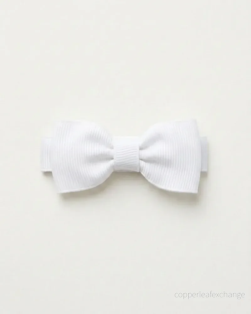 Liten hårrosett, white Liten hårrosett, white