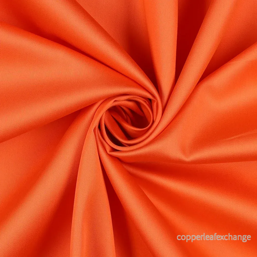 Cotton satin – Fine Luster, Soft – Orange – 010