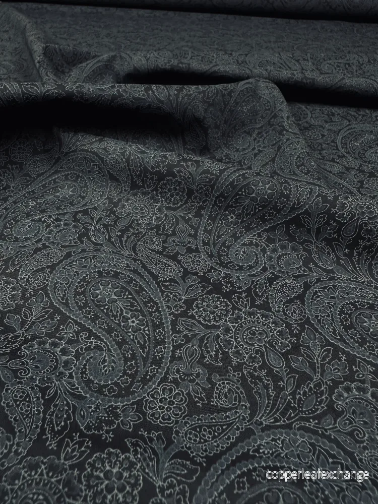 Liberty – Tana Lawn – Cotton – Pigment Collection – Le Manor Silhouette Black Liberty – Tana Lawn – Cotton – Pigment Collection – Le Manor Silhouette Black