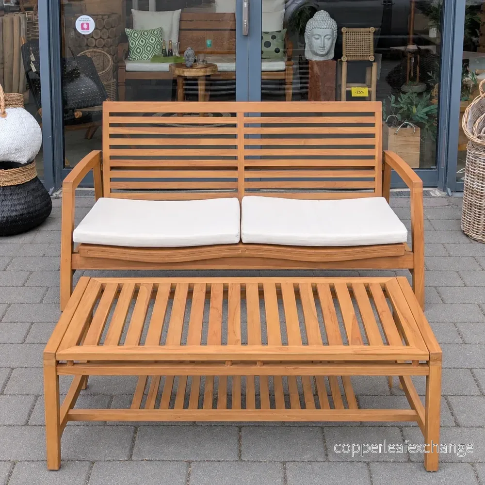LOVINA Teak Sofa 2 Sits – 2-sitssoffa i teak - Bild 3