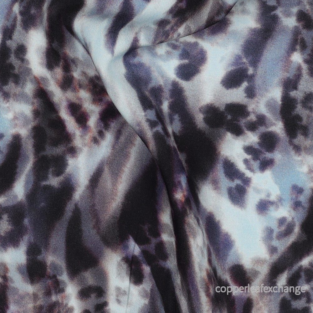 Patterned Viscose - Lenzing Ecovero - Animal Skin - Jeans - Bild 2
