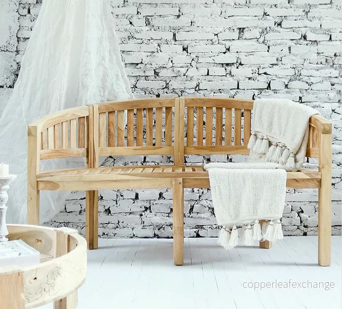 BANAN Trädgårdsbänk i Teak – Klassisk 2-sits & 3-sits Parkbänk BANAN Trädgårdsbänk i Teak – Klassisk 2-sits & 3-sits Parkbänk
