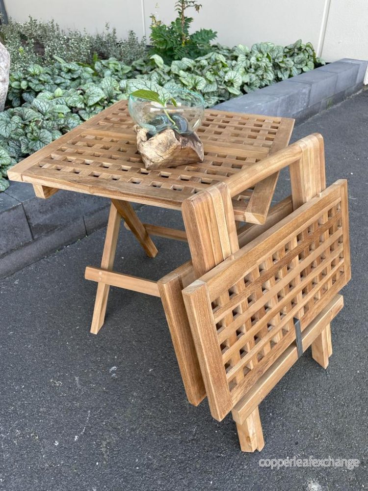 PICNIC Avlastningsbord Teak 50×50 cm
