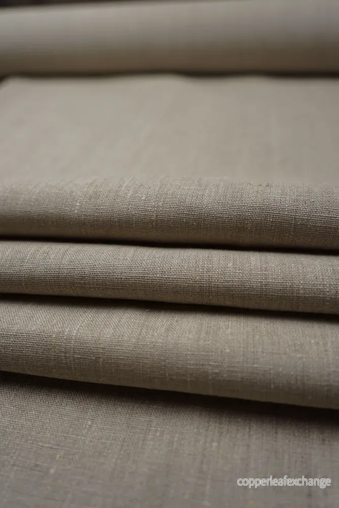 Textured linen fabric - Unbleached, natural - 1237 - Bild 2