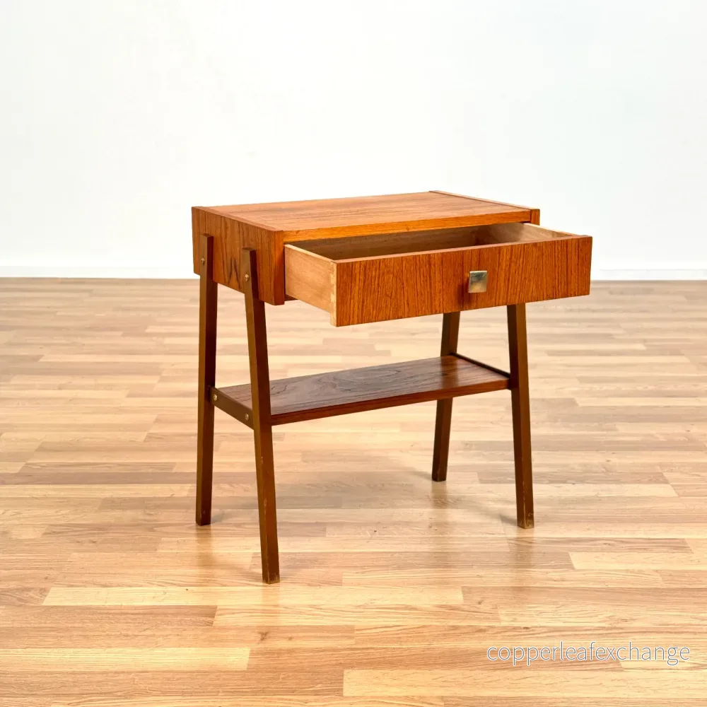 Nattduksbord i teak, 1950-60-tal, Danmark - Bild 3