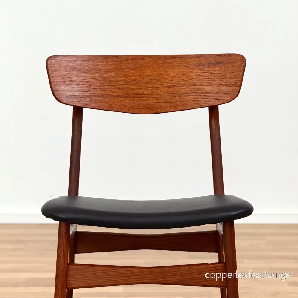 Set om 6 matstolar i teak av Schiønning & Elgaard, 1950-60-tal, Danmark - Bild 2