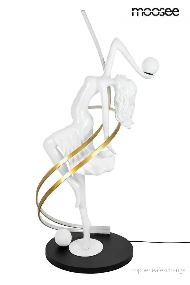 Golvlampa MOOSEE – DANCING QUEEN, vit