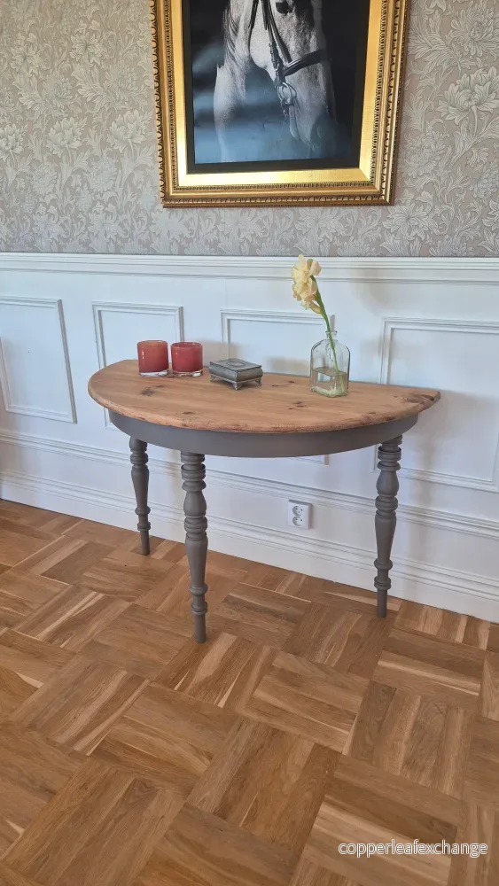 Halvmånebord - Vintage brown - Bild 3