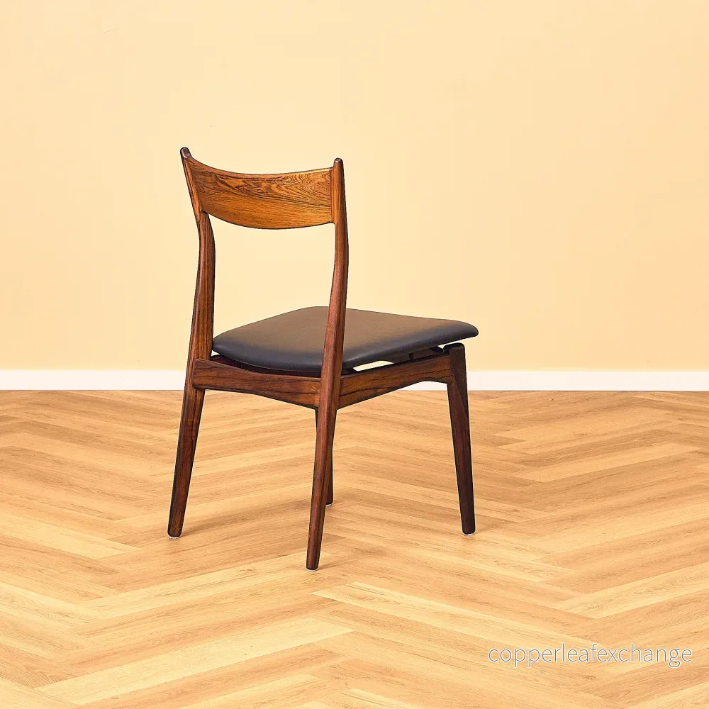 Danish set of 6 dining chairs in Santos rosewood by H. P. Hansen for Randers Møbelfabrik - Bild 3