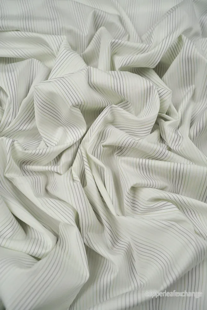 Deadstock – Shirt Fabric – Cotton – Stripes – Green – DS147