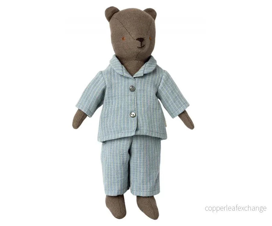Maileg – Pyjamas till teddy pappa, skjorta och byxa, kläder för björn nalle - Bild 2