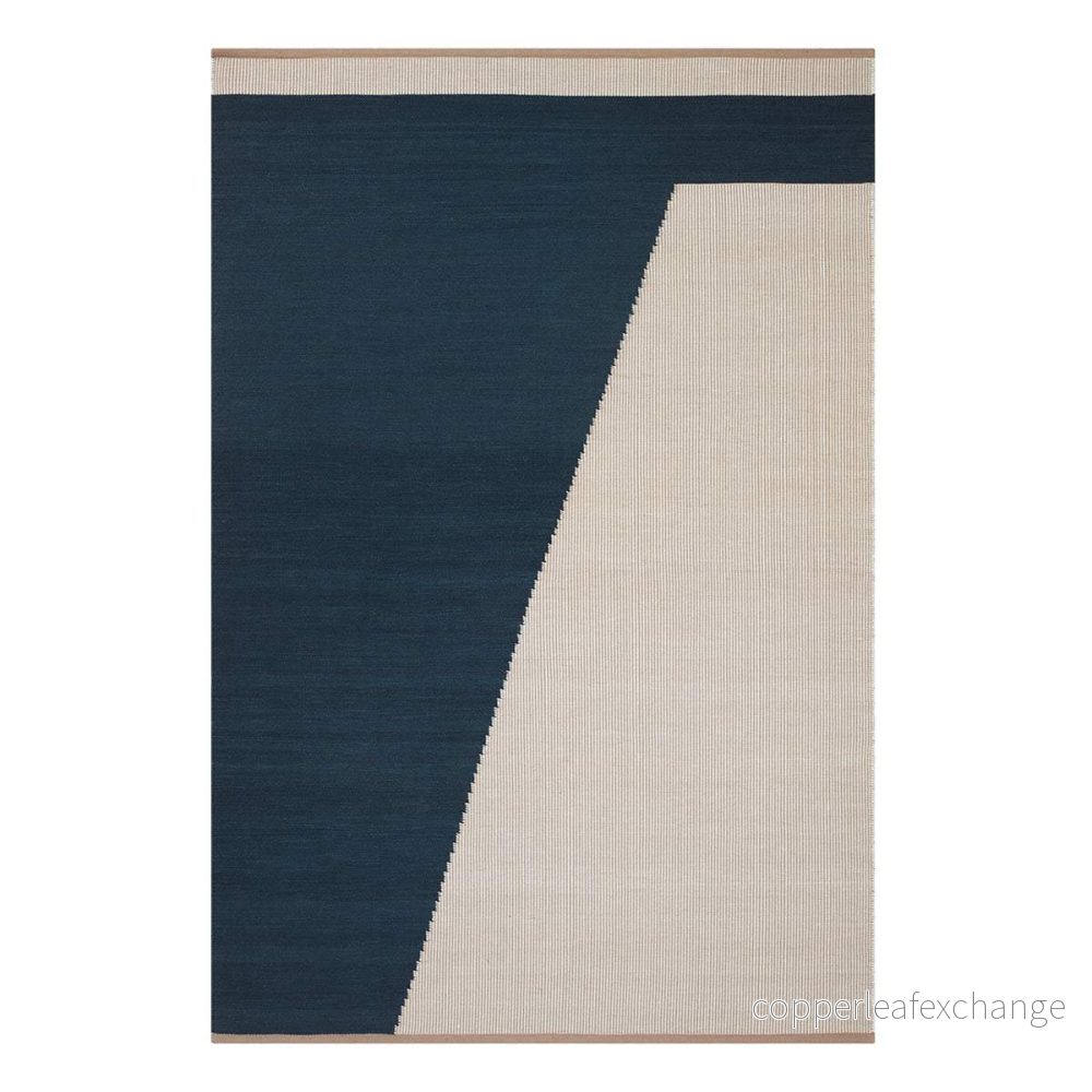 Matta Una från Chhatwal & Jonsson, Dark Blue/Beige/Off White
